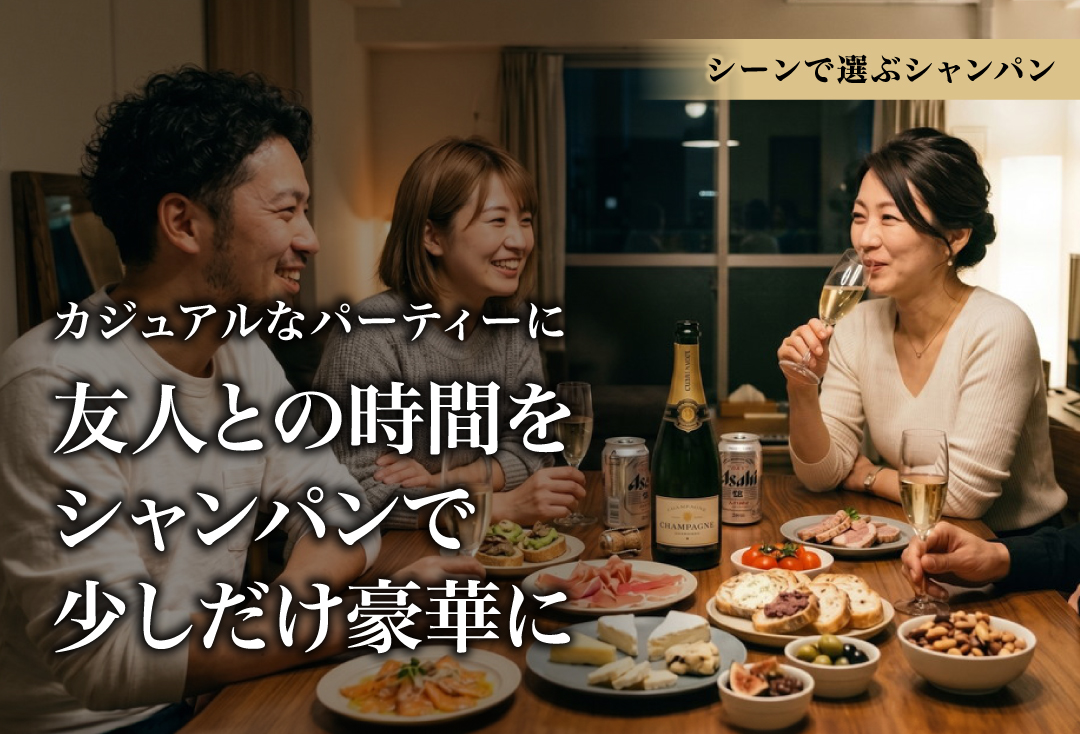 カジュアルなパーティーにおすすめのシャンパン