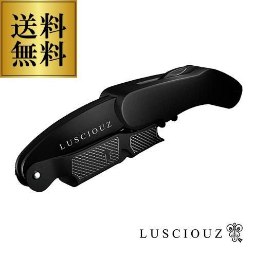 LUSCIOUZ ブラック ワインオープナー Amazon | LUSCIOUZ 電動ワインオープナー 業界最小設計 USB 充電式